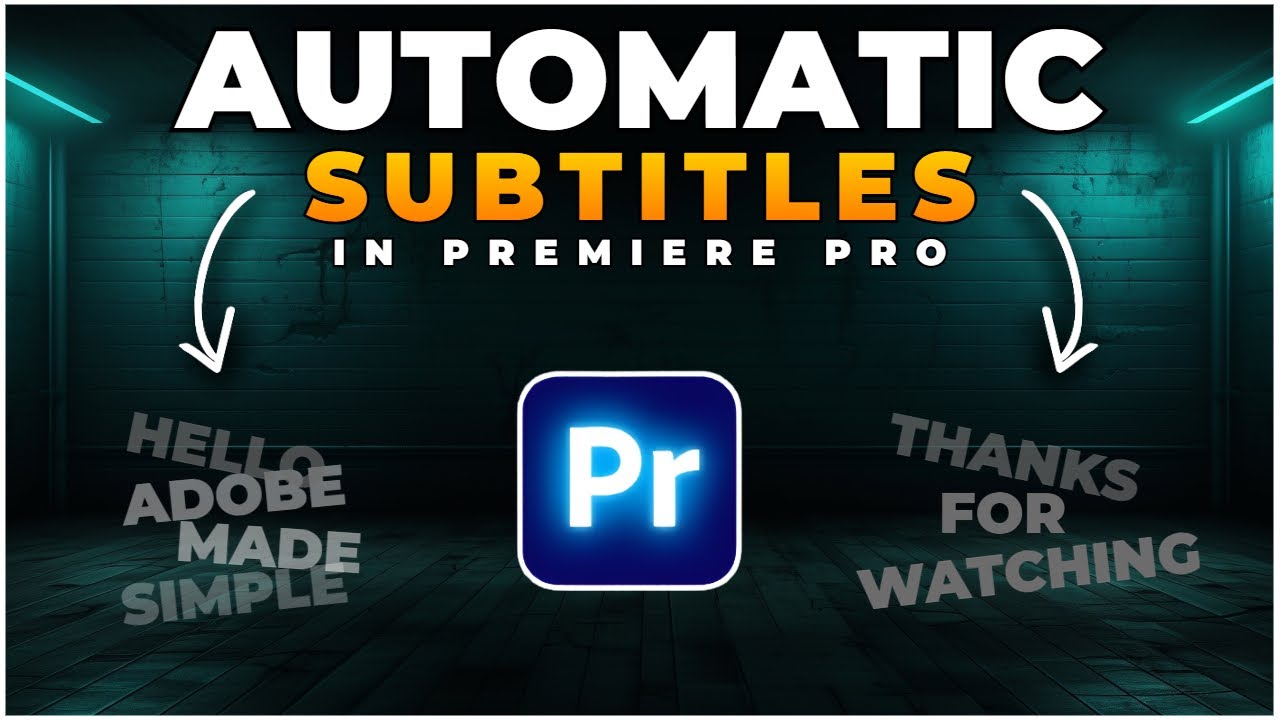 How To Add AUTOMATIC SUBTITLES In Premiere Pro