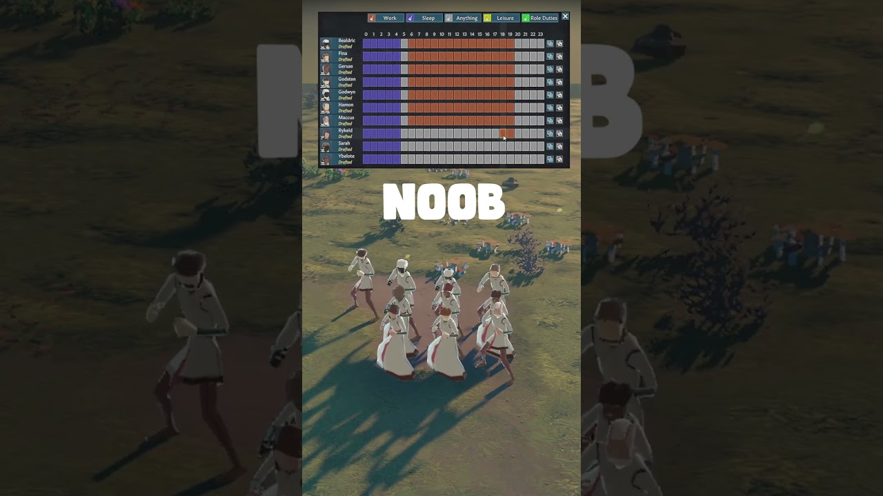 Copy & Paste Schedules in Going Medieval #goingmedieval #medievalgame