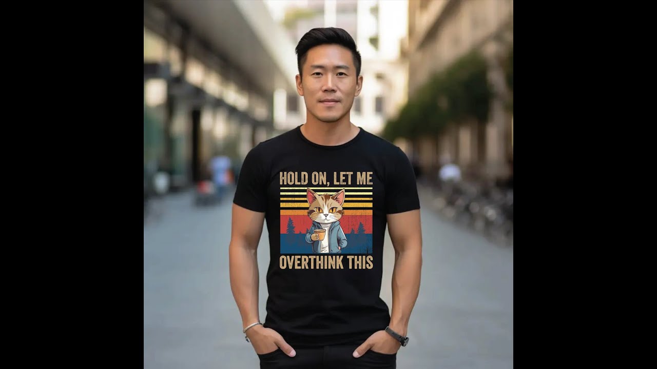 Hold On Let Me Overthink This Women Cat Coffee Overthinker T-Shirt