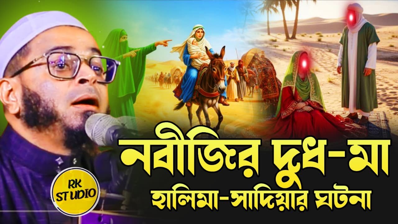 নবীজির দুধ মা হালিমা সাদিয়ার ঘটনা।নাছির উদ্দিন আনসারী।Nasir Uddin Ansari।কান্নার ওয়াজRK Studio 2026