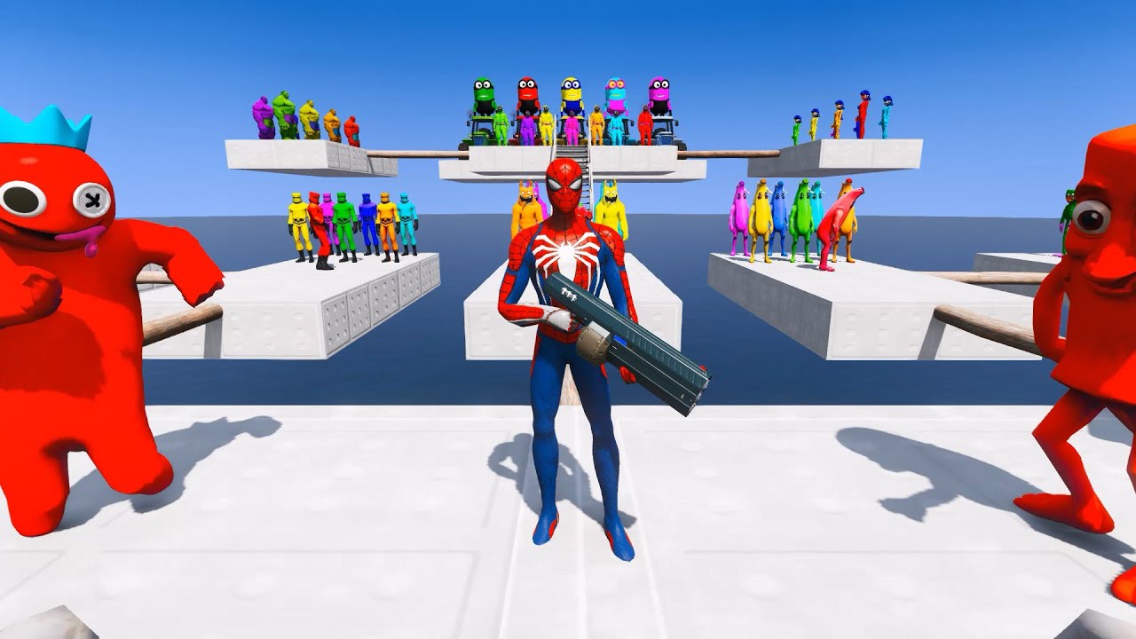 GTA 5 Epic Ragdolls | Spiderman and Super Heroes Jumps/fails (Euphoria Physics) Episode 213