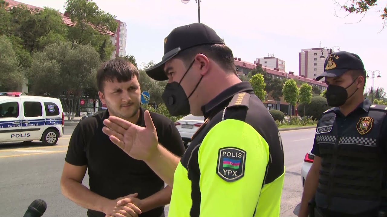 Sumqayıtda yol polisi avtobus və taksilərdə maska taxmayan şəxslərə qarşı profilaktik tədbir keçirib