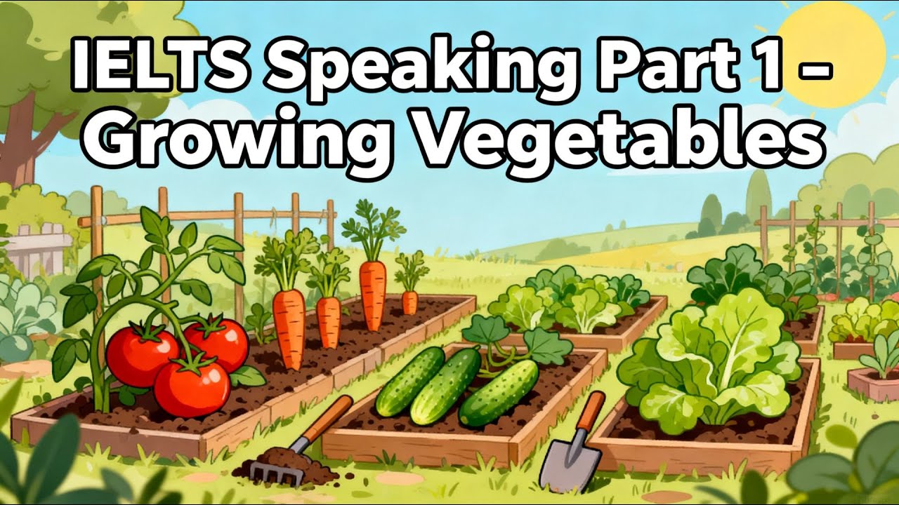 IELTS Speaking Part 1 – Growing vegetables