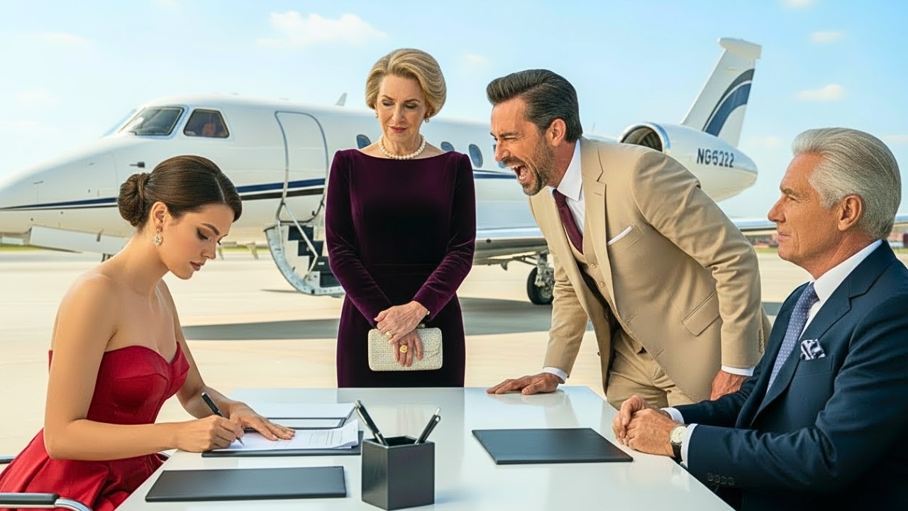 She Signed The Divorce Quietly — Then Shocked Everyone Stepping Off The Billionaire’s Jet