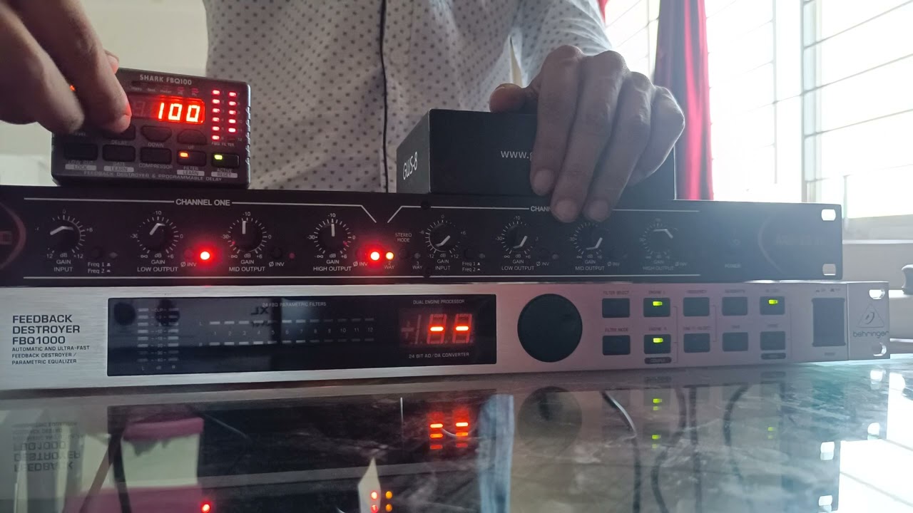 How to use feedback destroyer Behringer shark destroyer