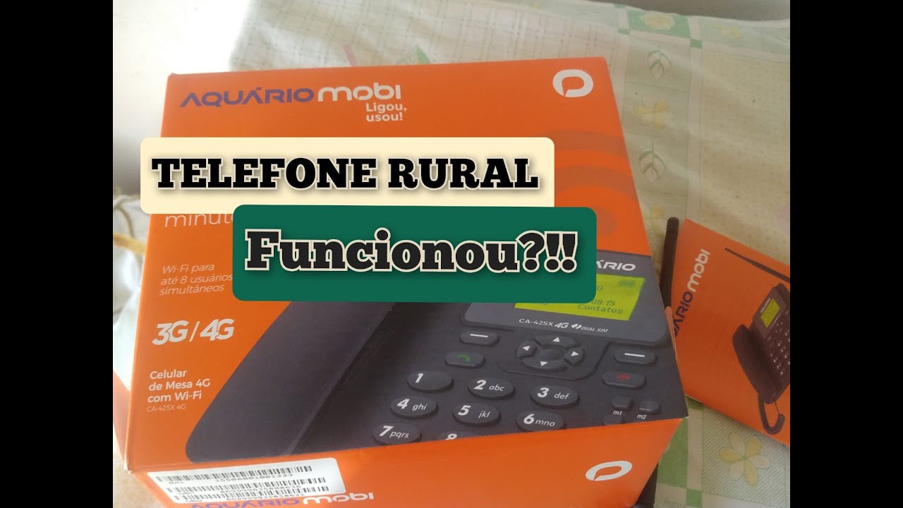 PARA NAO FICAR ISOLADO INSTALEI O TELEFONE RURAL AQUÁRIO MOBI CA-42SX 4G