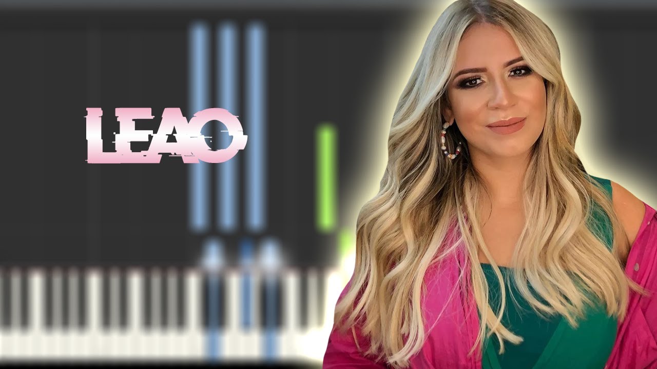 Marília Mendonça - Leão | Instrumental Piano Tutorial / Partitura / Karaoke / MIDI