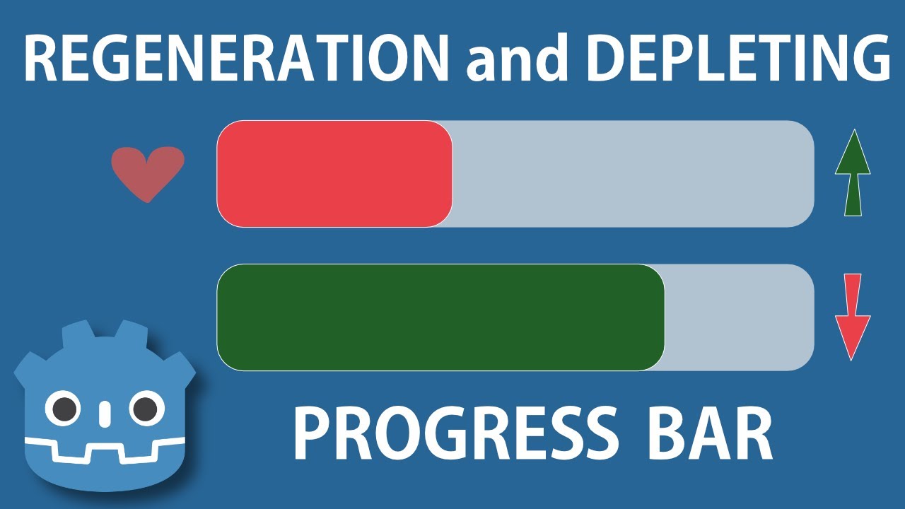 Godot : Dynamic Progress Bars (Regeneration & Depletion Over Time)