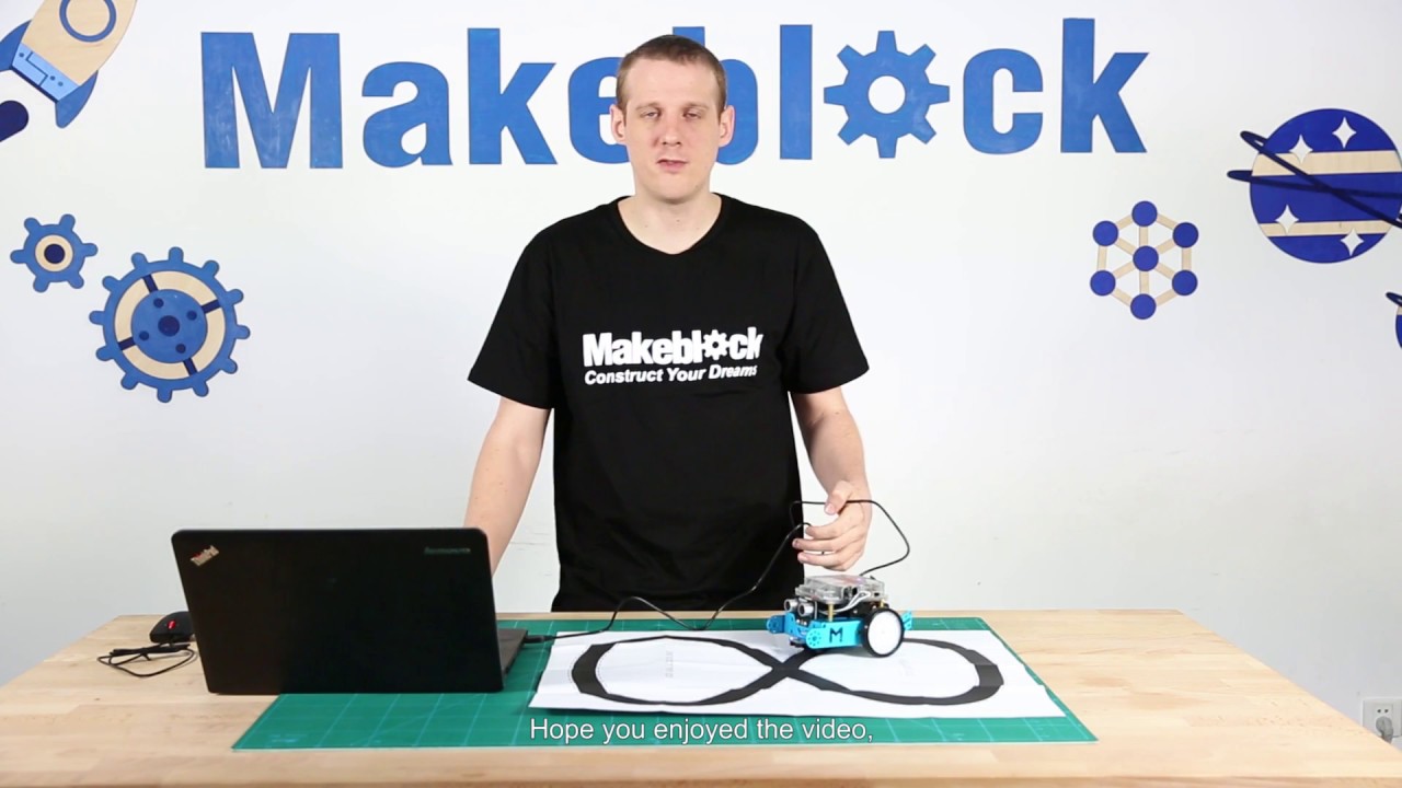 Изучите обучающие материалы mBot №6: Следование по линии (с субтитрами)