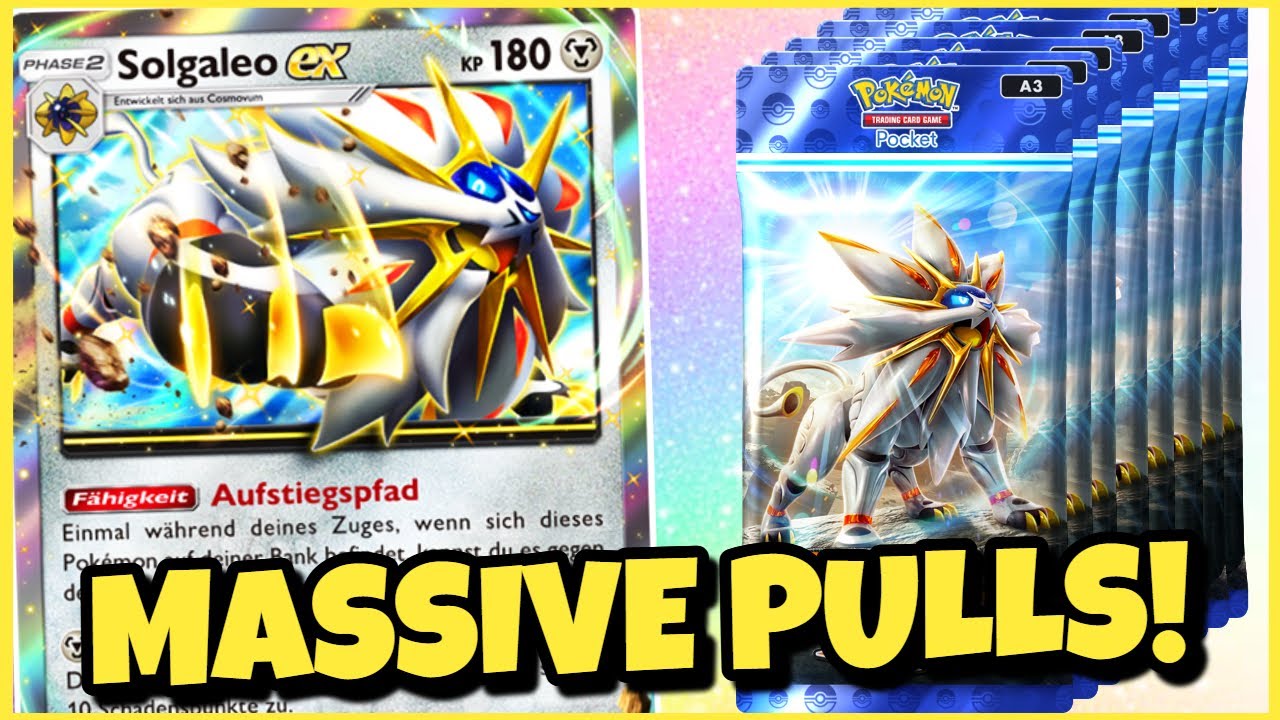 Massives Pack Opening! Solgaleo & Lunala sind da! 😱 | Pokémon TCG Pocket