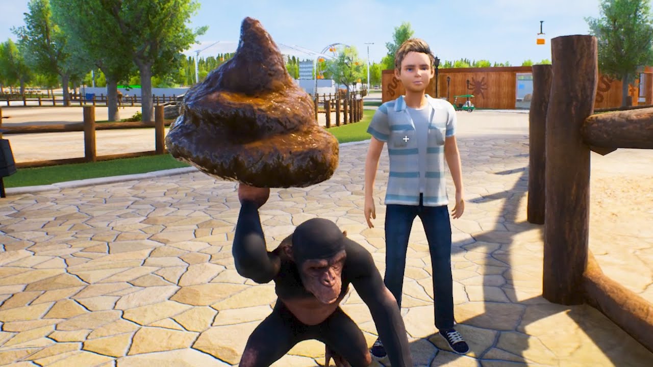 動物園のサルになってウ〇コを客に投げつけてみた【ZooKeeper Simulator】