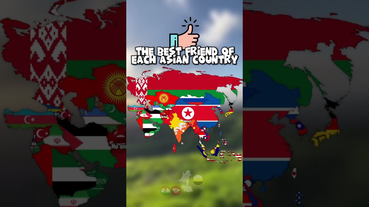 The best friend of each Asian country #europe #mapper #mapping #shorts #geography #history