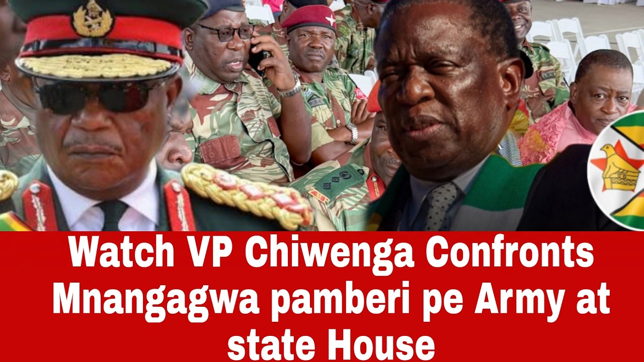 Watch VP Chiwenga Confront Mnangagwa pamberi pe Mauto ku State House
