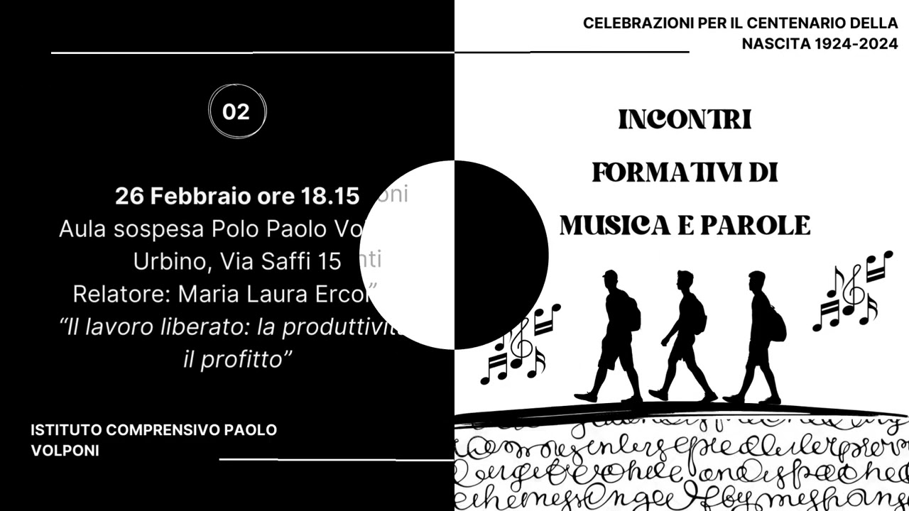 Appuntamenti per le Celebrazioni del Centenario della nascita di Paolo Volponi - audio