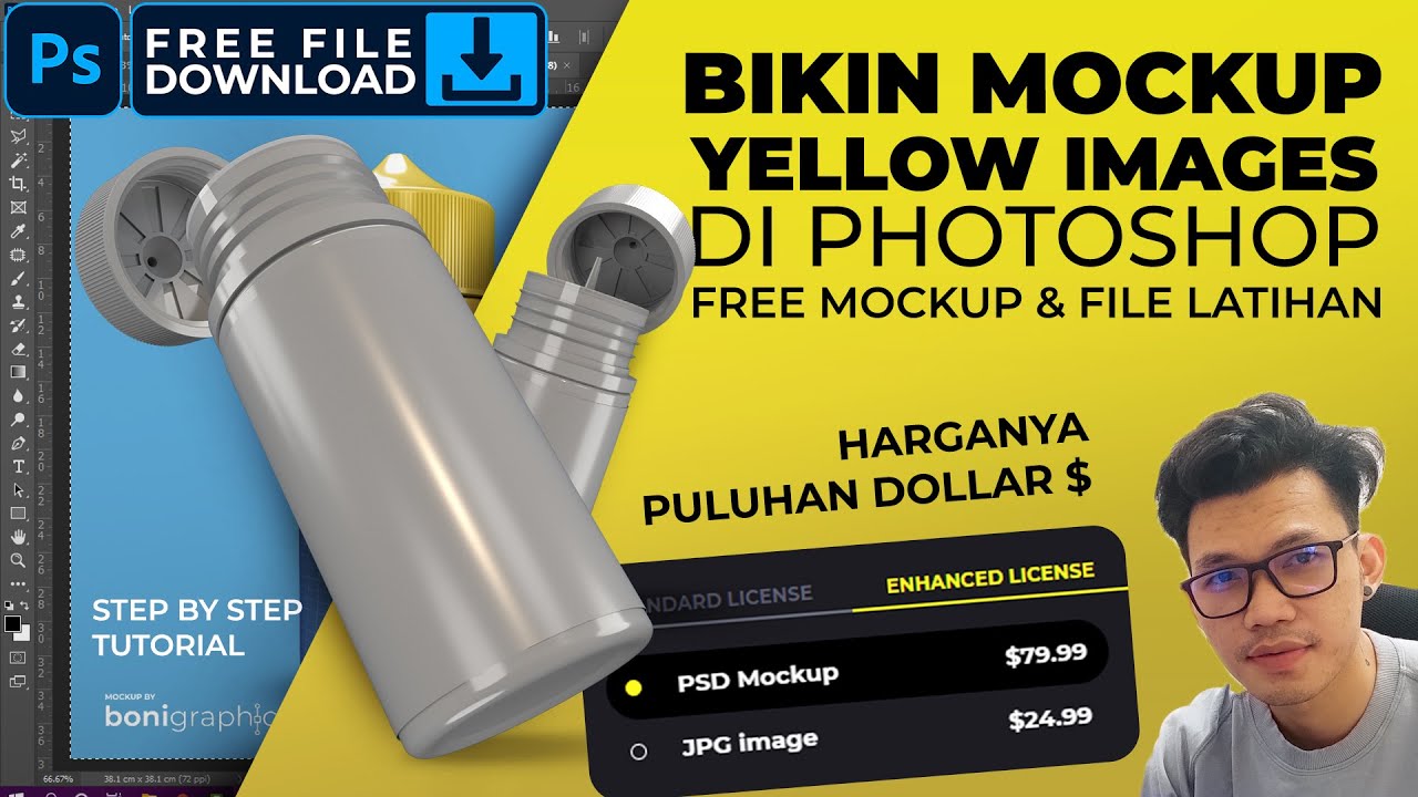 Tutorial Bikin Mockup Ala Yellow Images di Photoshop - Free Download PSD