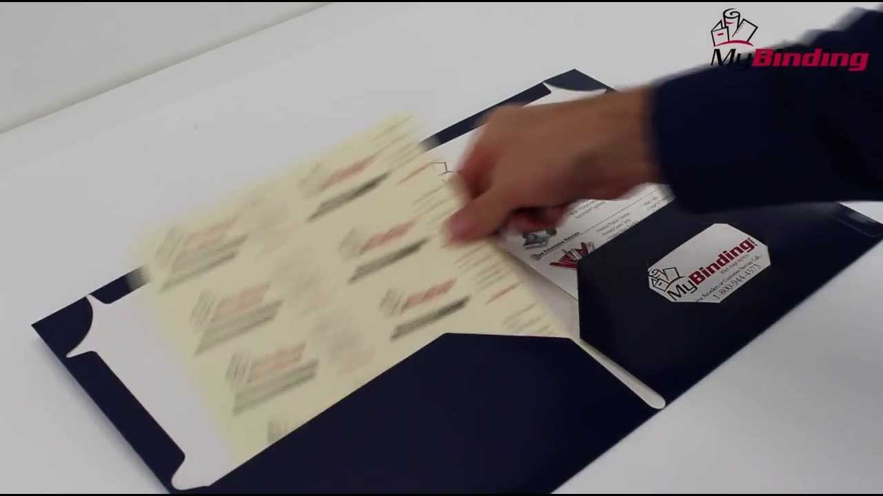 Avery Corner Lock Two Pocket Folder Demo