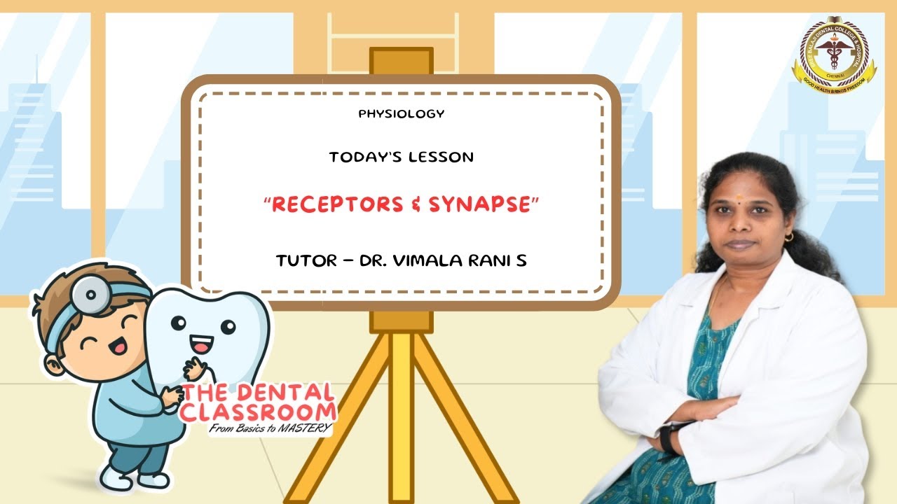 Physiology | Receptors & Synapse | Dr. Vimala Rani S Ft.