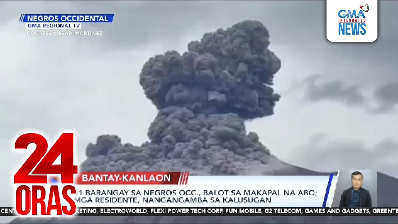 41 barangay sa Negros Occidental, balot sa makapal na abo; mga residente, nangangamba... | 24 Oras