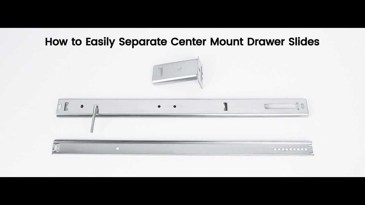 How to separate LONTAN center mount drawer slides?