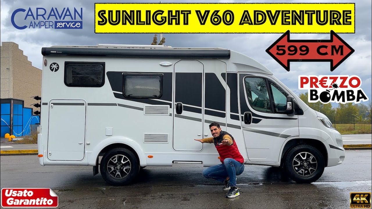 🌍Sunlight V60 Adventure Edition - CAMPER IPER COMPATTO DA 594 CM !