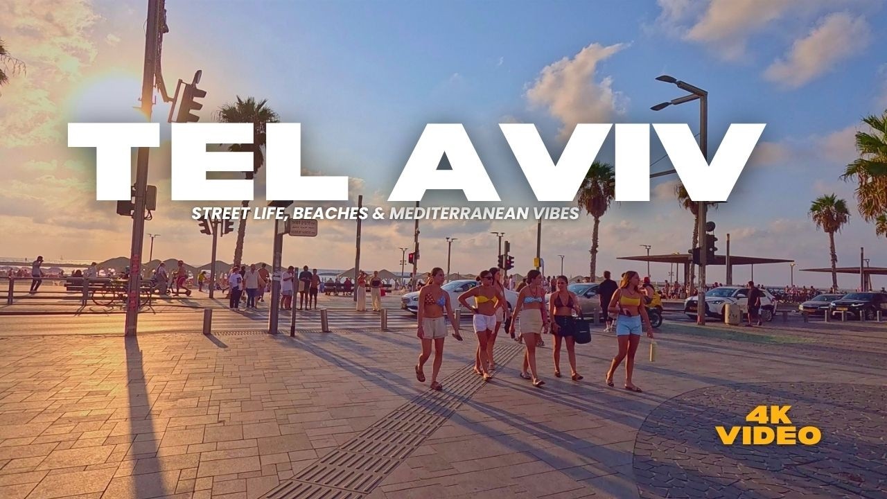 THIS IS TEL AVIV 🇮🇱 | BUSY STREETS, BEACH LIFE & SUNSET VIBES 🥇