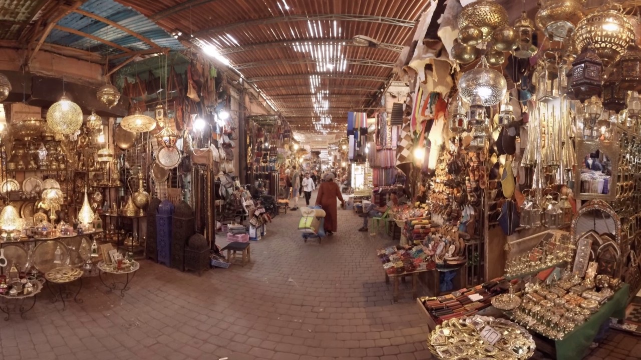 360 video: Inside Marrakech Souk, Marrakesh, Morocco