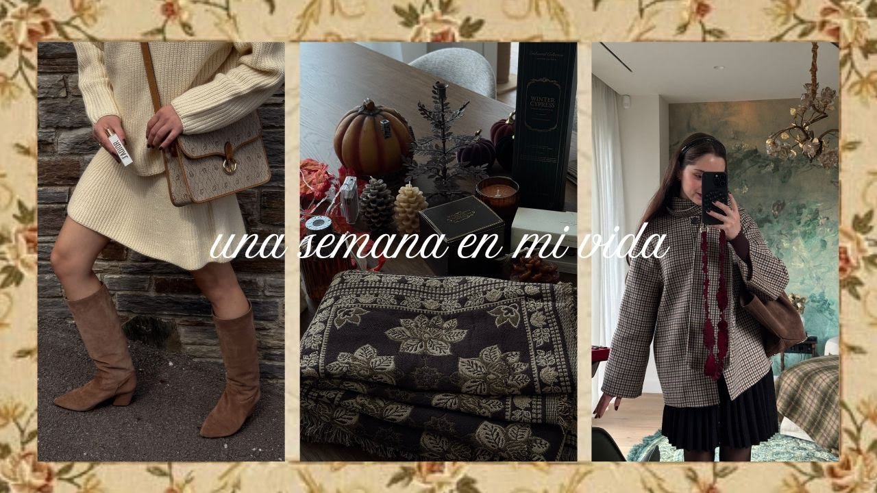 una semana conmigo | comienza el oto&ntilde;o, aprendo a tejer y rescato un gatito