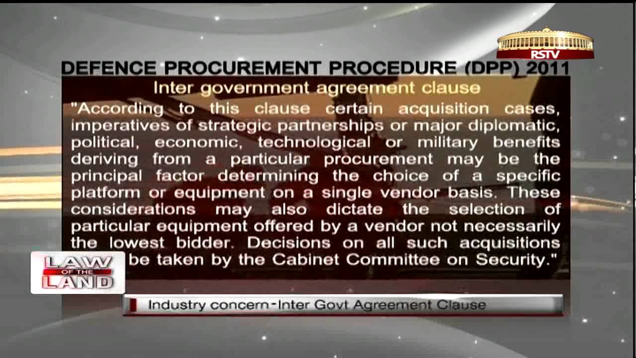 Law of the Land - Indian Defence Offset Policy