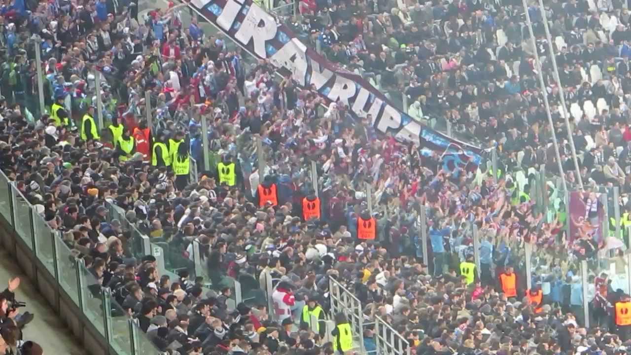 Trabzonspor supporters at Juventus Stadium (Juve vs Trabzonspor 20/2/14)