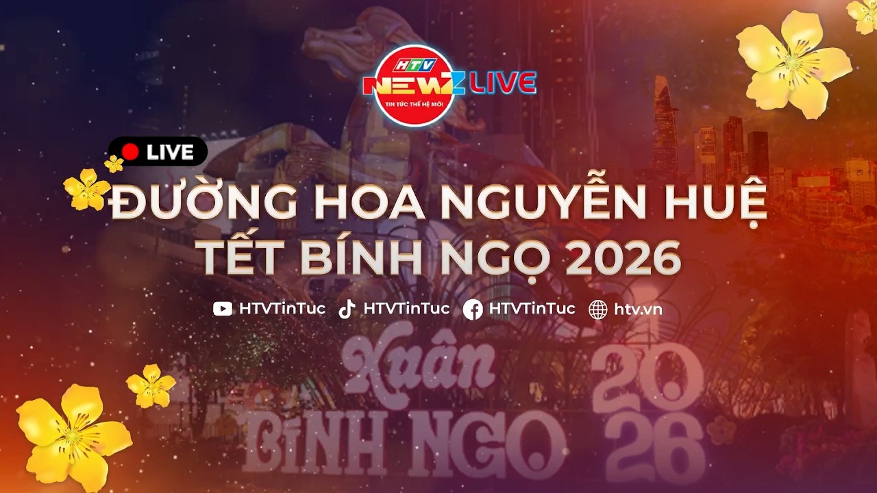 FULL REVIEW CHI TIẾT ĐƯỜNG HOA NGUYỄN HUỆ TẾT BÍNH NGỌ 2026 CÙNG HTVNEWZ