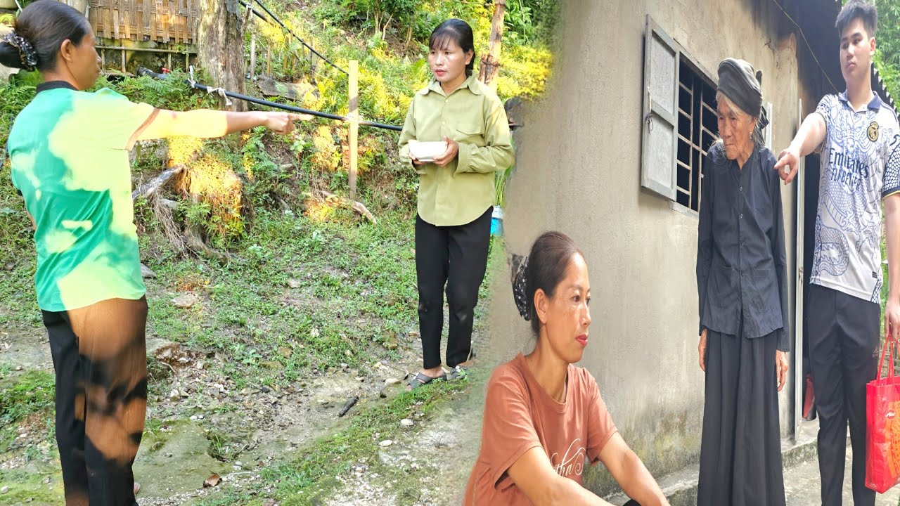 When the girl came to visit and was chased away.What happened to the old lady?