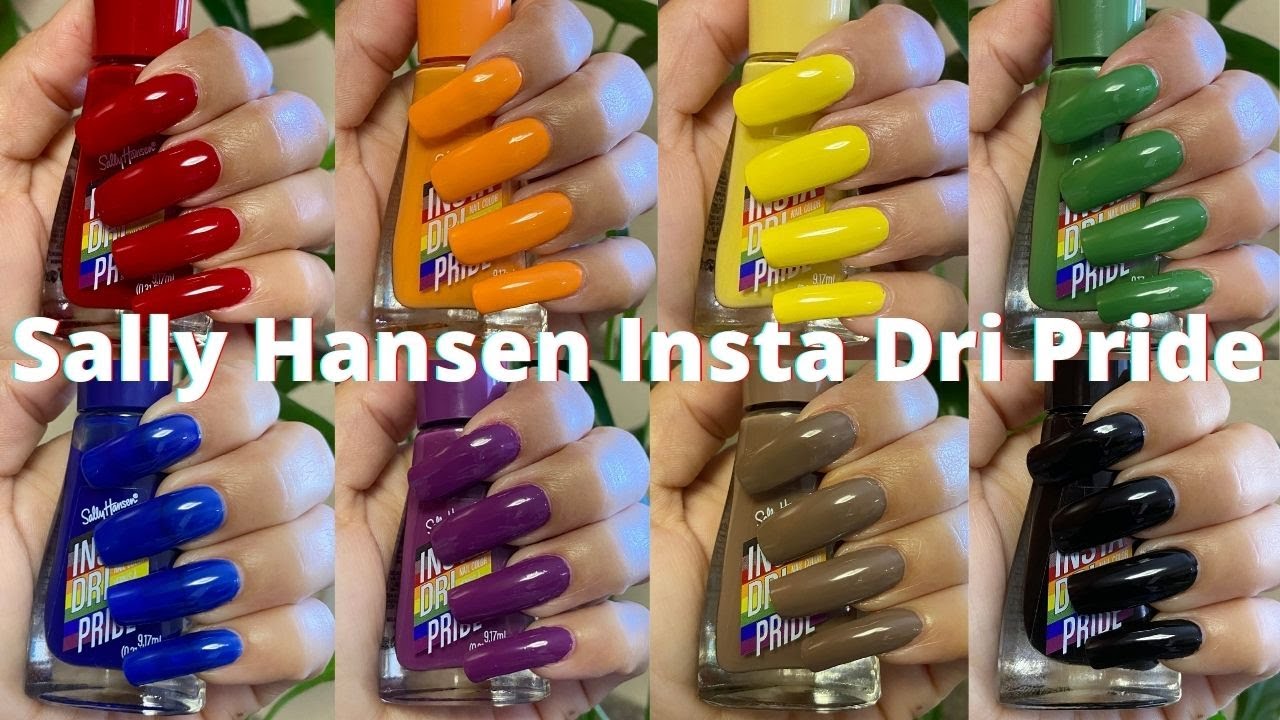 Sally Hansen Insta Dri Pride 2021 | Swatches Y Mas | Esmaltes Sally Hansen | #pride #esmaltes #uñas