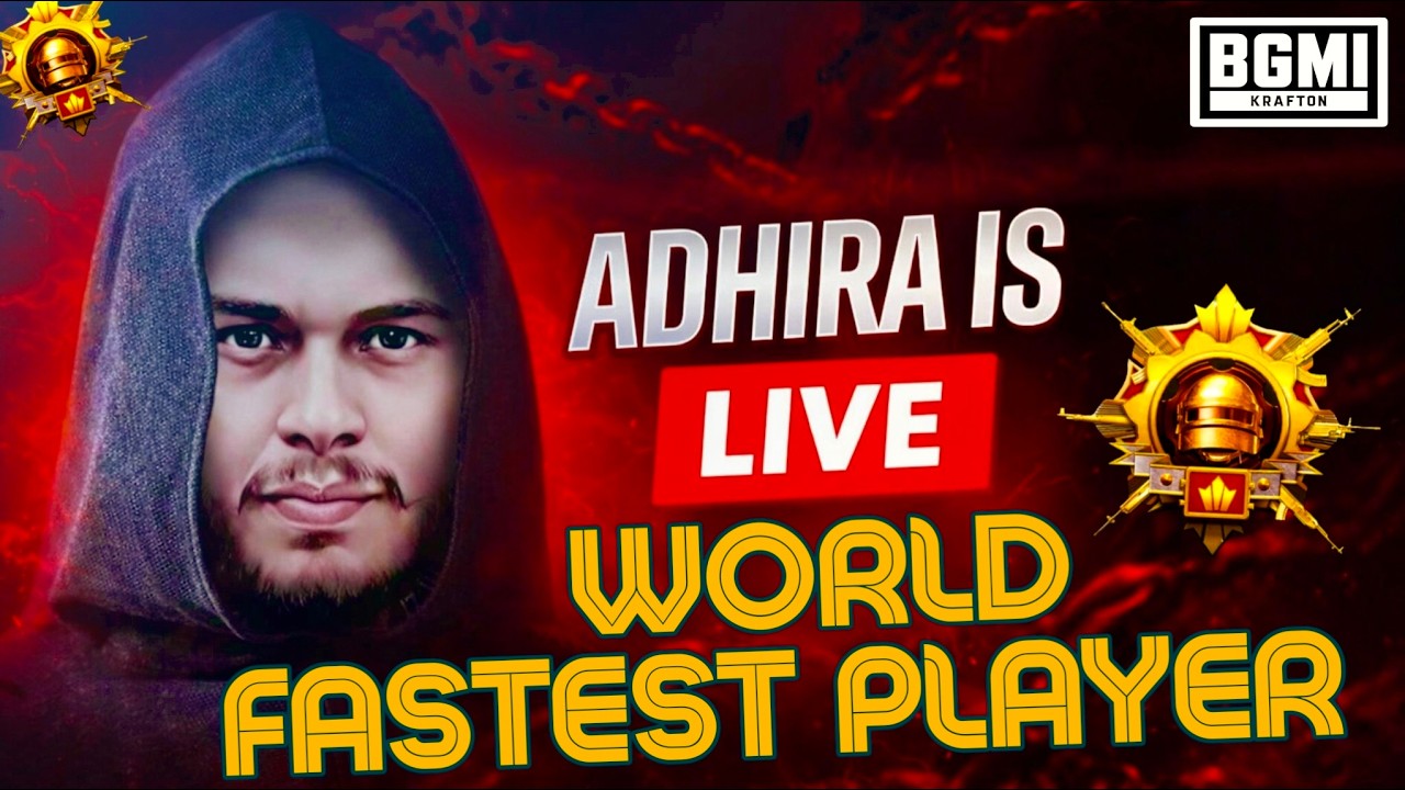 ADHIRA IS LIVE 🔴 | BGMI World Fastest Player | Intense Gameplay 2026