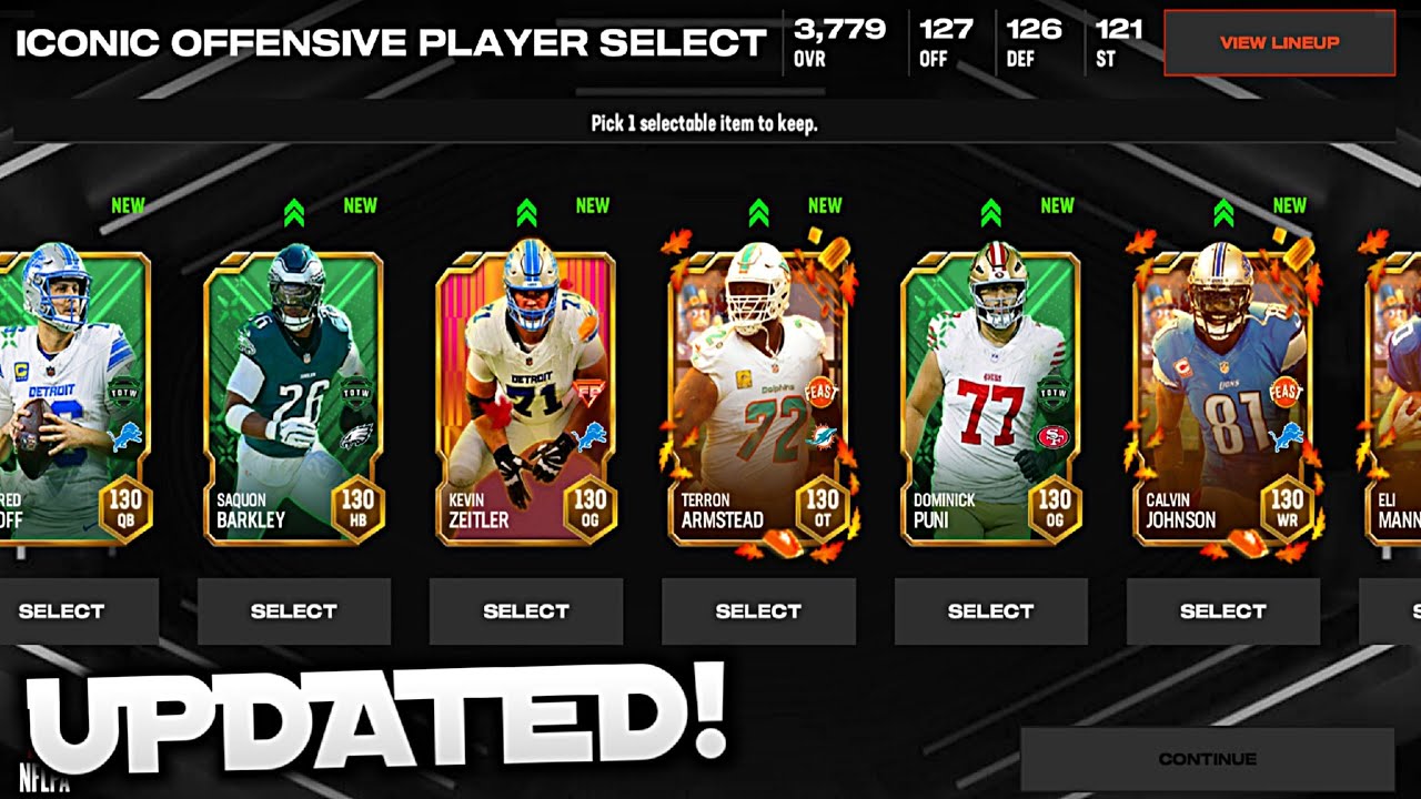 4X UPDATED ICONIC SELECT PACKS! - Madden Mobile 25