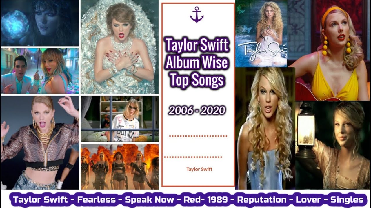 Taylor Swift Album Wise Top Songs [2006-2020]