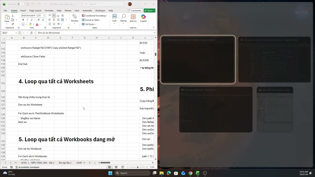 Học Excel VBA cùng Lister từ 0 -1 - Bài 5 - Tổng hợp Trích xuất Dữ liệu từ nhiều Workbooks