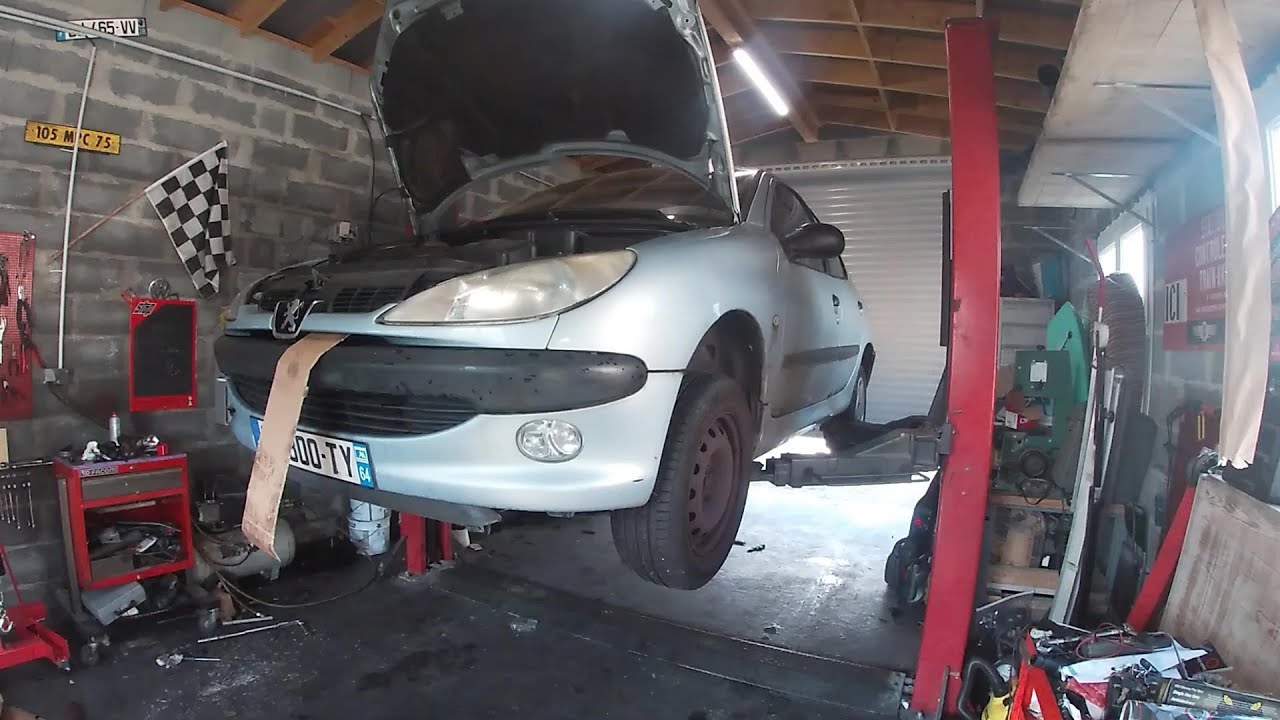 Révision vidange (filtre à huile) et remise à zéro entretien - Peugeot 206 1.6 16v