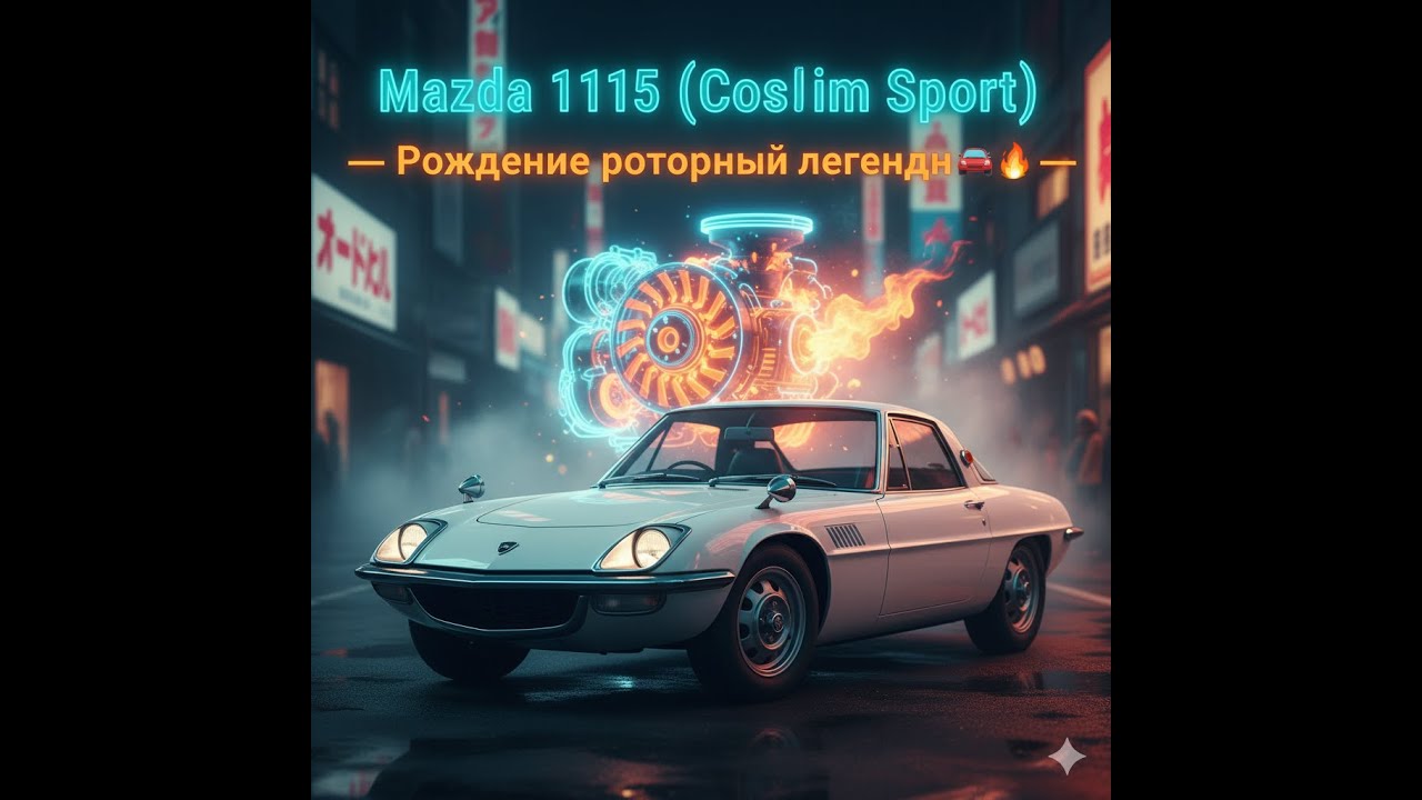 Mazda 110S (Cosmo Sport) &mdash; рождение роторной легенды 🚗🔥