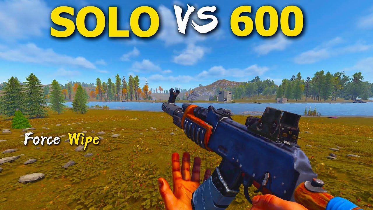 A SOLO FORCE WIPE ON HIGH POP | Official Vanilla Server Rust