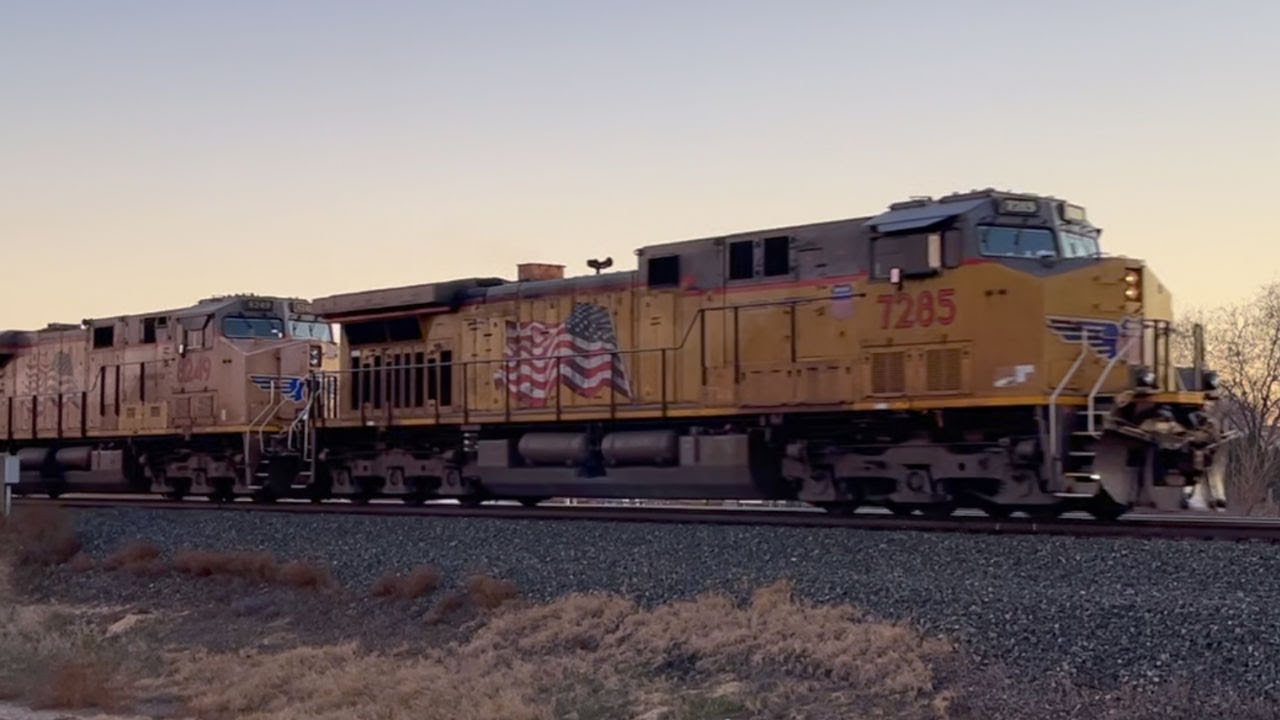 WB UP AC44CW-Led Intermodal Train Chase From Nampa to Caldwell, ID | 12/14/25