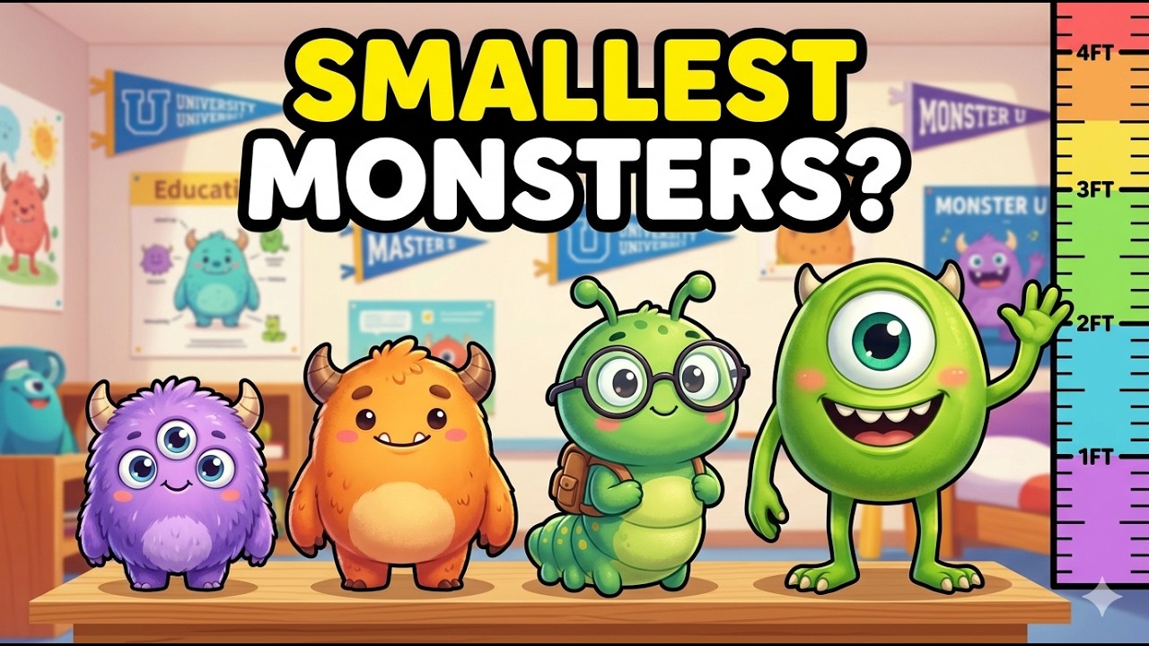 Monsters University Character Size Comparison part 1