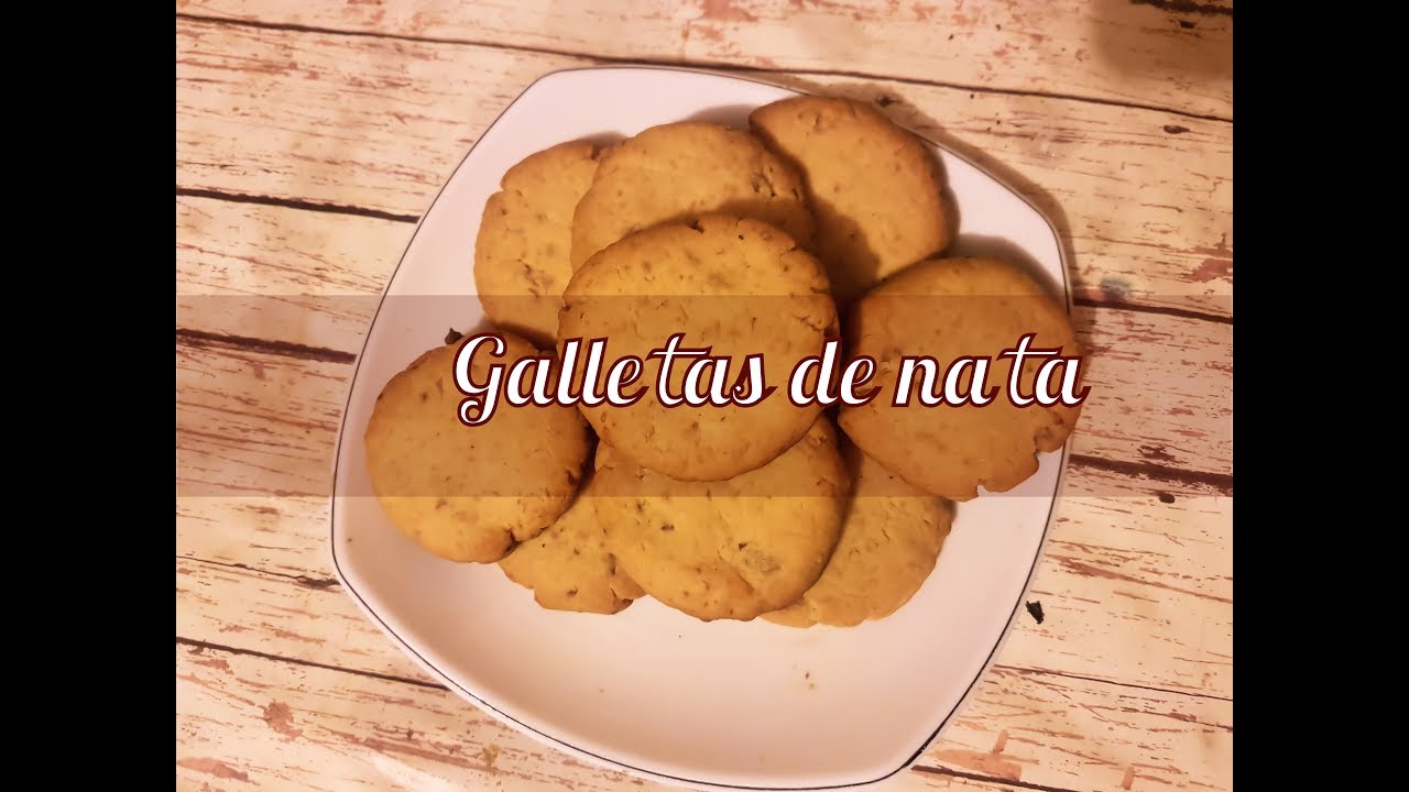 Receta fácil de Galletas de nata