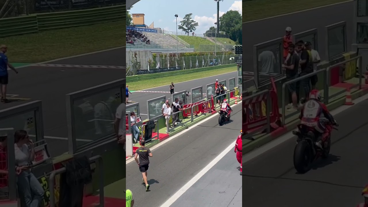 Panigale v4 national trophy leaving pit lane #ducatipanigale #v4 #loud #sound