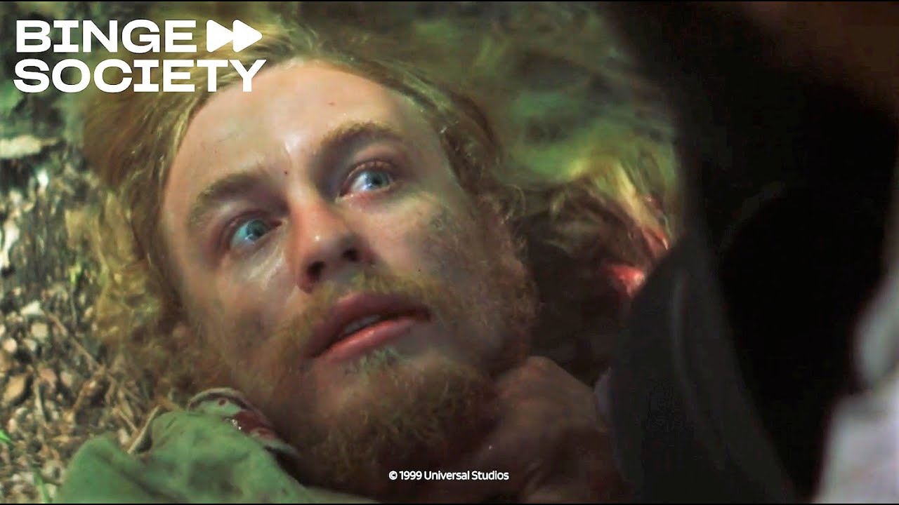 Ride With the Devil: Clyde tries to save Holt but is hit in the throat and dies
