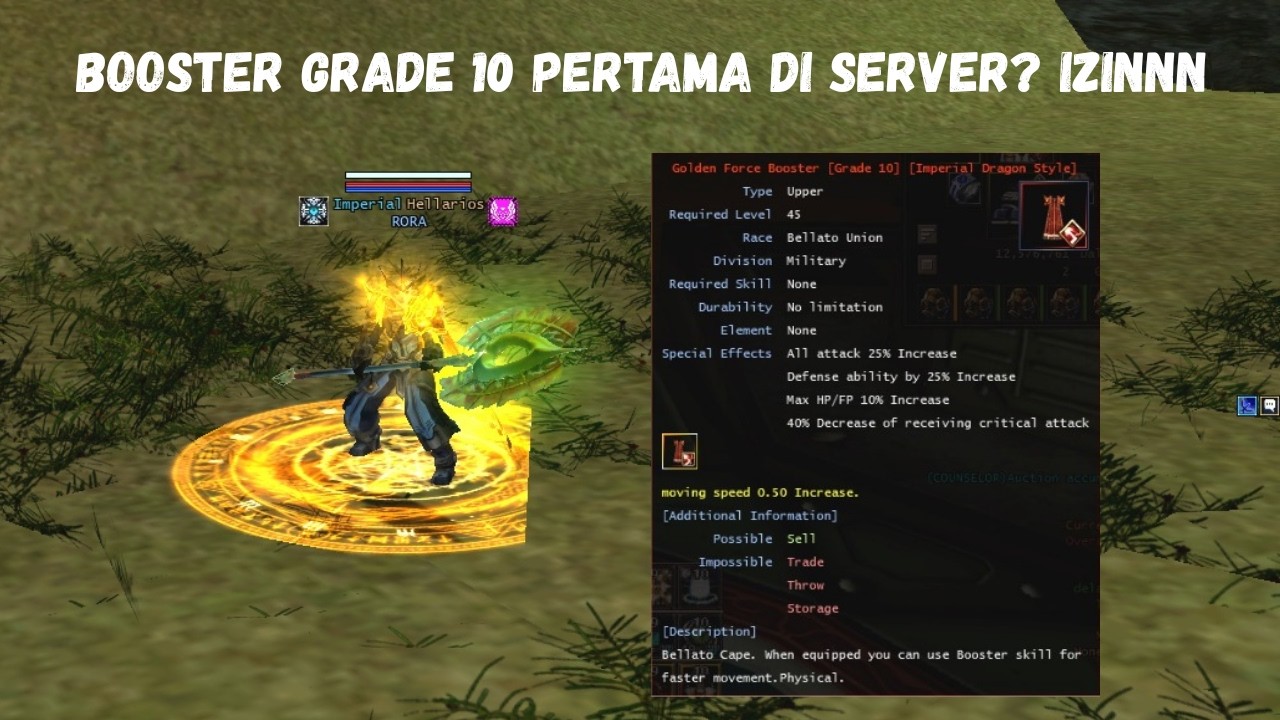 🔴 ada karpet gini booster nya
