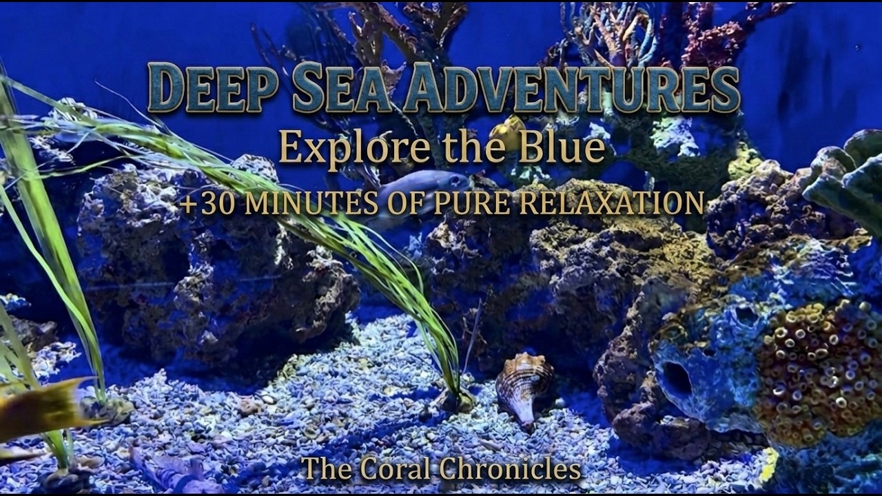 30 Minutes of Relaxing Aquarium: Ambient Electric Piano & Underwater Sounds