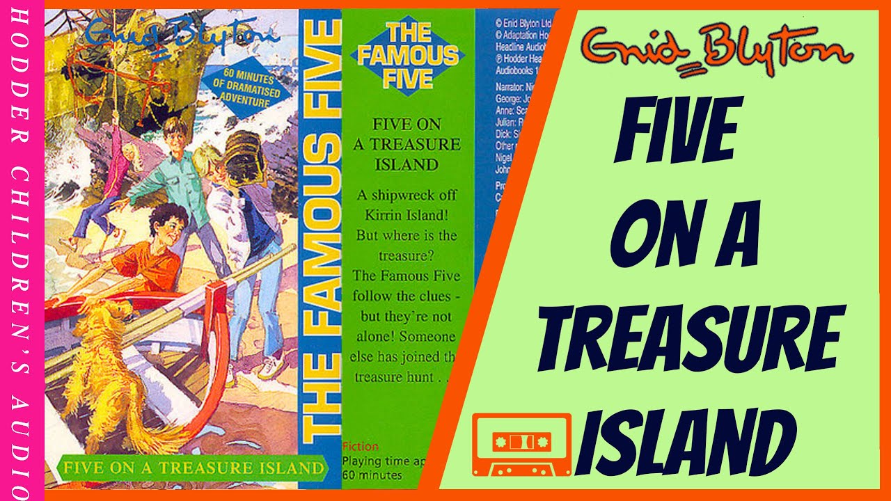 Five on a Treasure Island-Enid Blyton Audiobook Abridged Famous 5 (Hodder Audio Tape 1998 H 322829)