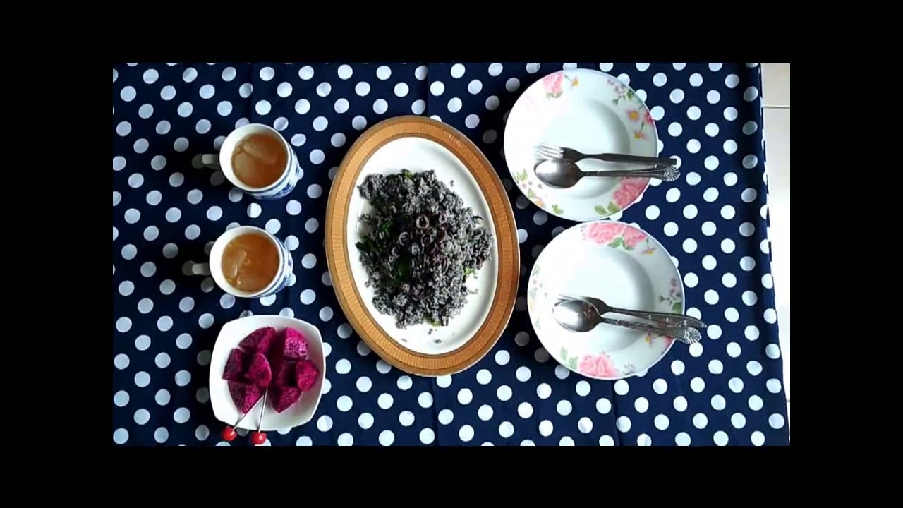 Nasi Hitam Cumi-Cumi (Simple Cooking)
