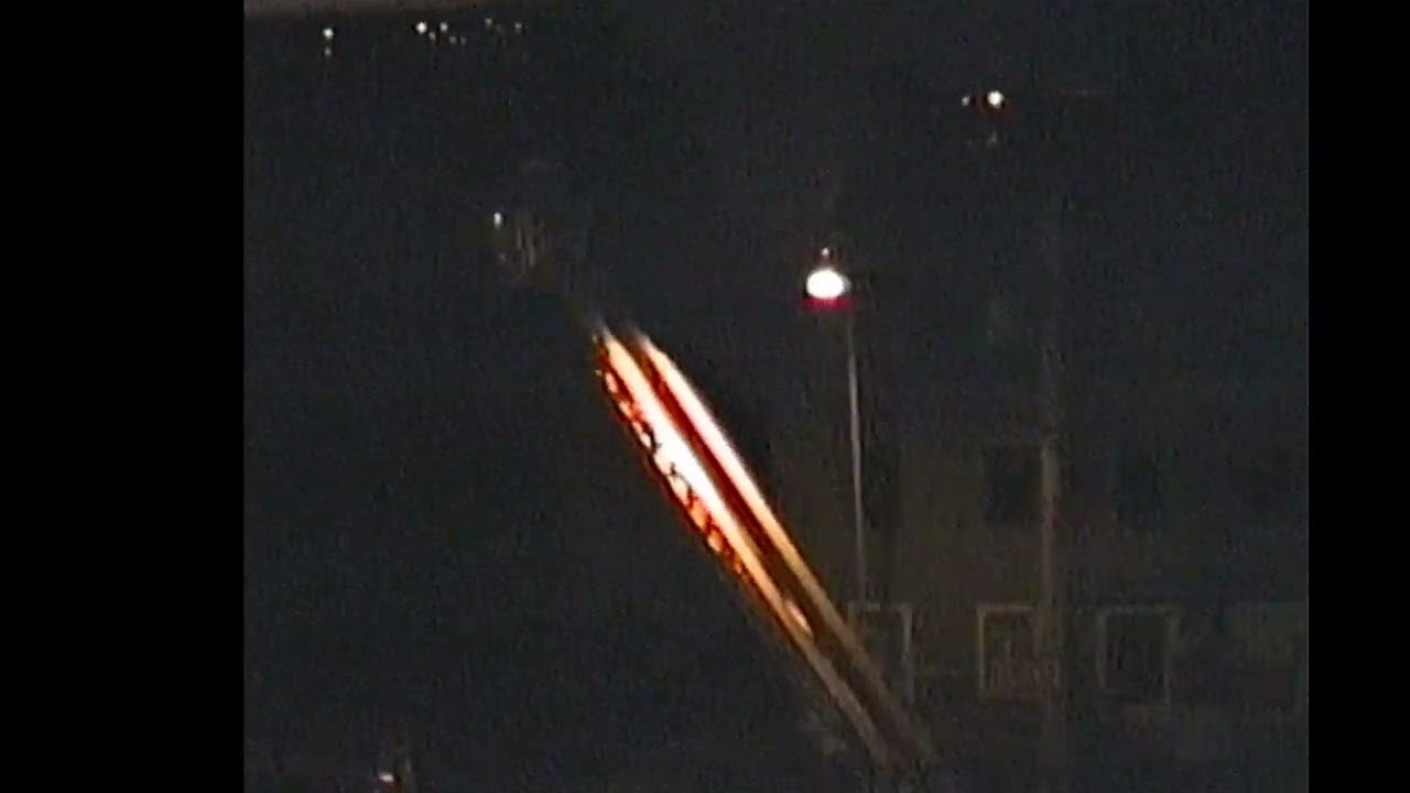 Brand Williamstrasse 8 in Dresden im Jahre 1997.