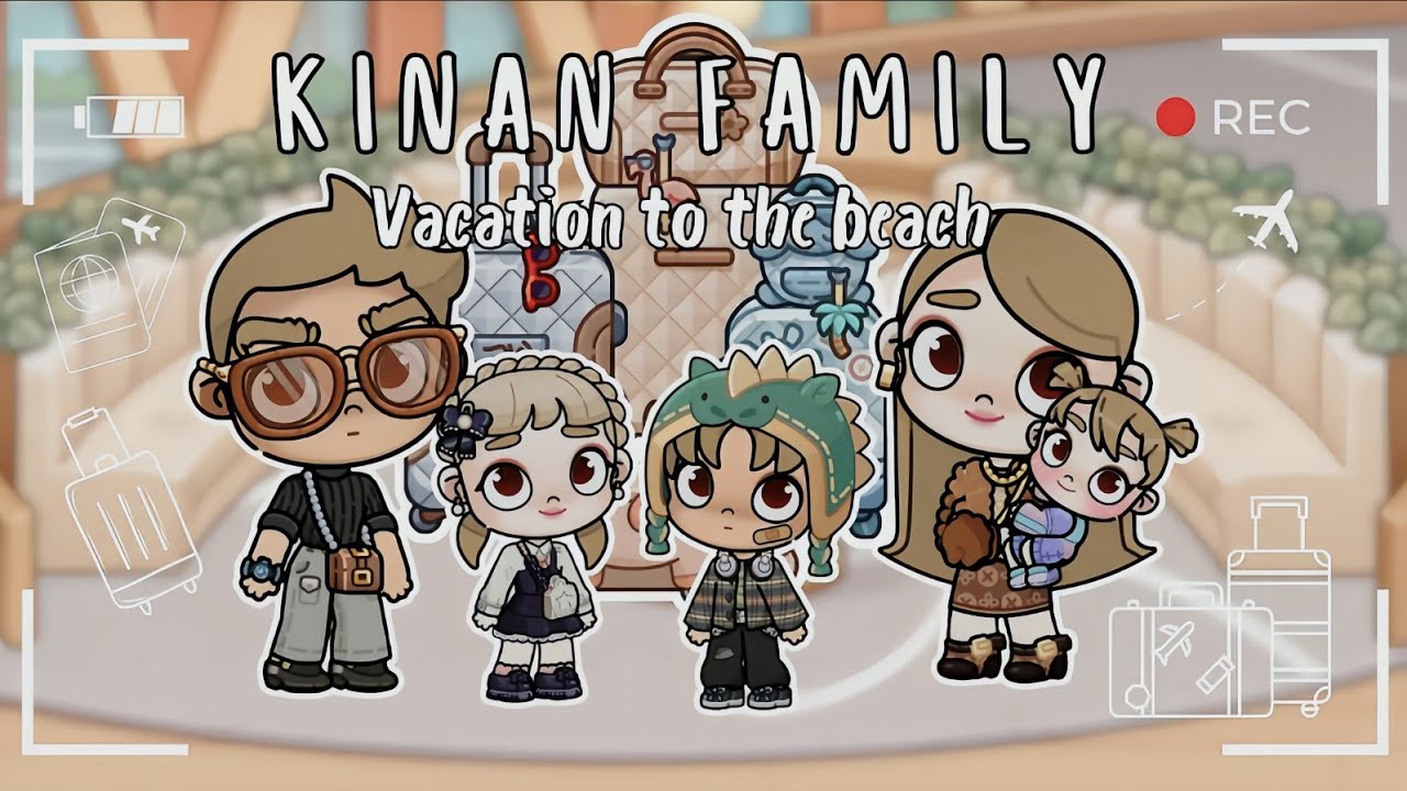 KINAN FAMILY | VACATION TO THE BEACH | AVATAR WORLD ROLEPLAY #avatarworld #roleplay